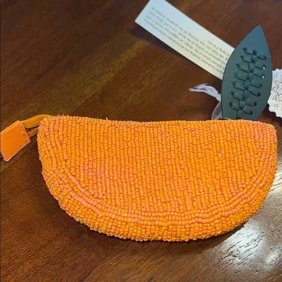 Orange Beaded Wallet 🍊 - Picture 5 of 6